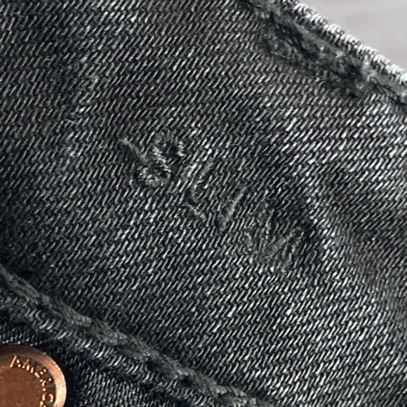 American Eagle Men's 30 X 32 Black Gray Denim Slim Leg Airflex + Stretch Jeans - Picture 5 of 6